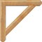 Ekena Millwork Traditional Craftsman Rough Sawn Bracket w/ Offset Brace, Western Red Cedar, 8"W x 46"D x 46"H BKT0806X46X46TRA04RWR - alternate 2